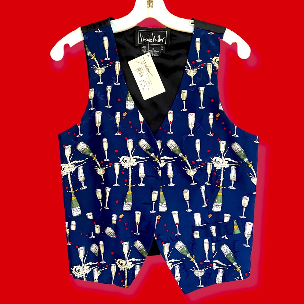 Vintage Silk Nicole Miller Vest